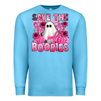 Ocean Blue save the boobies Premium Sweatshirt - Artiststas