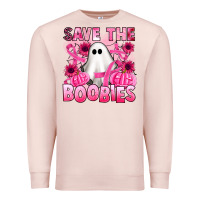 Pale Pink save the boobies Premium Sweatshirt - Artiststas