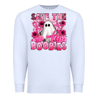 White save the boobies Premium Sweatshirt - Artiststas