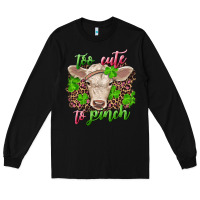 Black Too cute to pinch charolais calf Long Sleeve Tee - RanaPortraitStore
