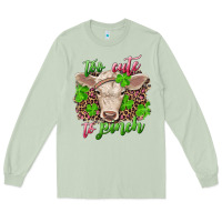 Matcha Too cute to pinch charolais calf Long Sleeve Tee - RanaPortraitStore