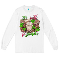 White Too cute to pinch charolais calf Long Sleeve Tee - RanaPortraitStore