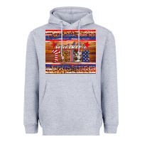 Heather Grey 4th of July sparkler tribe Heavyweight Hoodie - HRA Design Shop