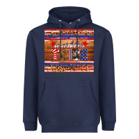 Navy 4th of July sparkler tribe Heavyweight Hoodie - HRA Design Shop