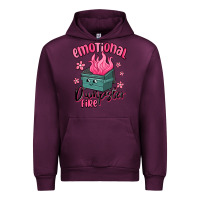 Mauve Wine emotional dumpster fire Urban Hoodie - MaliasSmallBusiness