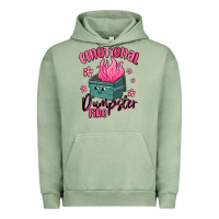 Pigment Oil Green emotional dumpster fire Urban Hoodie - MaliasSmallBusiness