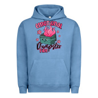 Pigment Pebble Blue emotional dumpster fire Urban Hoodie - MaliasSmallBusiness