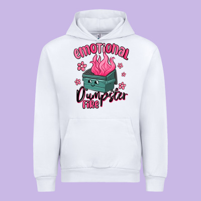 Emotional Dumpster Fire Urban Hoodie Designed By Maliassmallbusiness