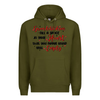 Army Green grandchildren fill a space in your heart Premium Hoodie - MaliasSmallBusiness