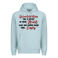 Blue Mist grandchildren fill a space in your heart Premium Hoodie - MaliasSmallBusiness