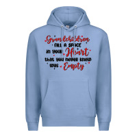Colony Blue grandchildren fill a space in your heart Premium Hoodie - MaliasSmallBusiness