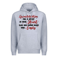 Heather Grey grandchildren fill a space in your heart Premium Hoodie - MaliasSmallBusiness