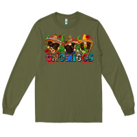 Army Green gnomigos Long Sleeve Tee - Zillion Design Studio