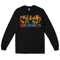 Black gnomigos Long Sleeve Tee - Zillion Design Studio