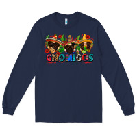 Navy gnomigos Long Sleeve Tee - Zillion Design Studio