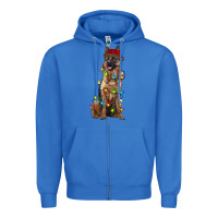 True Royal christmas german shepherd Zipper Hoodie - RanaPortraitStore