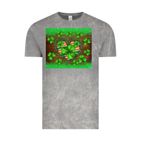 Cloud Rock st.patricks heart shamrocks glitter Vintage Tee - BarkalooDesign