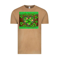 Vintage Camel st.patricks heart shamrocks glitter Vintage Tee - BarkalooDesign