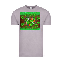 Vintage Zinc st.patricks heart shamrocks glitter Vintage Tee - BarkalooDesign