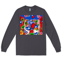 Smoke puerto rico hearts Long Sleeve Tee - Zillion Design Studio