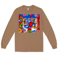 Toasted Coconut puerto rico hearts Long Sleeve Tee - Zillion Design Studio