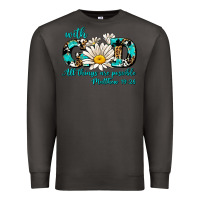 Smoke with god all things are possible daisy Premium Sweatshirt - AdoDesignShop