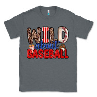 Charcoal Heather wild about baseball Classic Tee - Zillion Design Studio