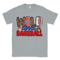 Heather Grey wild about baseball Classic Tee - Zillion Design Studio