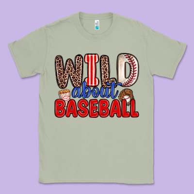 Wild About Baseball Classic Tee Designed By Zillion Design Studio