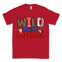 Red wild about baseball Classic Tee - Zillion Design Studio