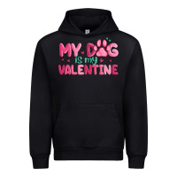 Black my dog is my valentine Urban Hoodie - MaliasSmallBusiness