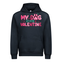 Navy my dog is my valentine Urban Hoodie - MaliasSmallBusiness