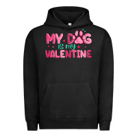 Pigment Black my dog is my valentine Urban Hoodie - MaliasSmallBusiness