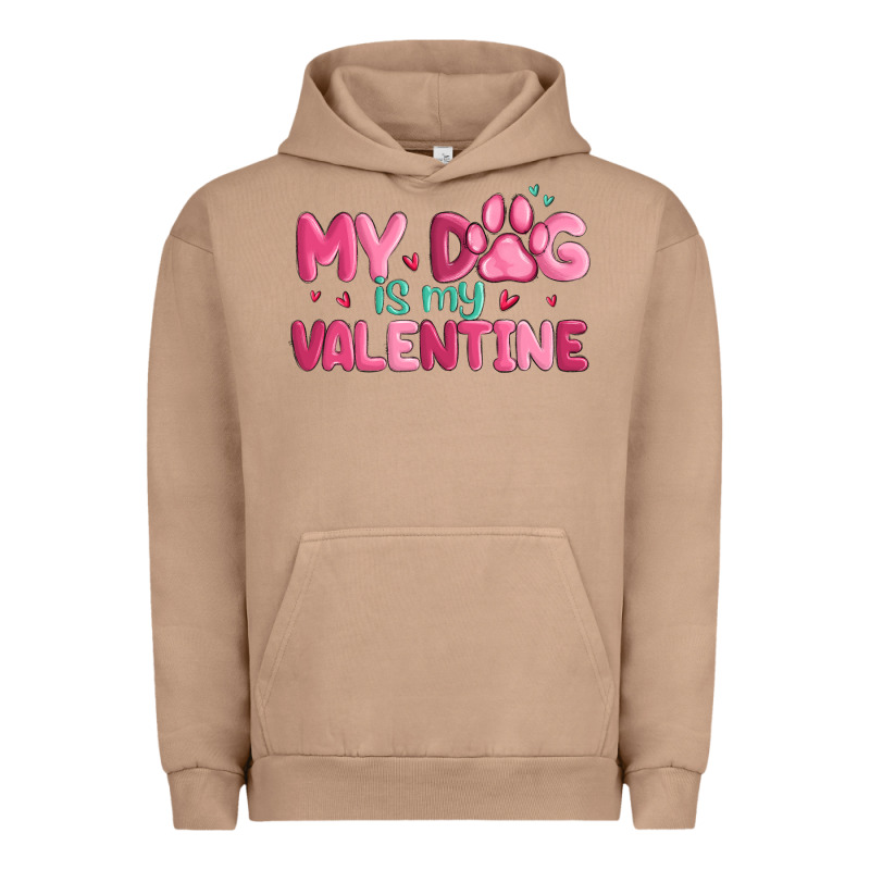 My Dog Is My Valentine Urban Hoodie by MaliasSmallBusiness | Teevron