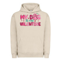 Pigment French Oak my dog is my valentine Urban Hoodie - MaliasSmallBusiness