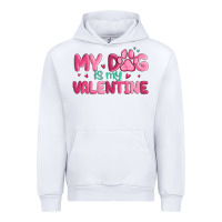 White my dog is my valentine Urban Hoodie - MaliasSmallBusiness