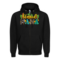 Black blessed nana Zipper Hoodie - Zillion Design Studio