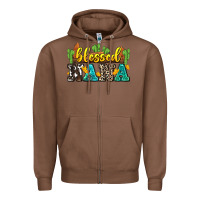 Chestnut blessed nana Zipper Hoodie - Zillion Design Studio