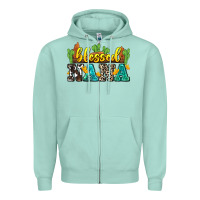 Seafoam blessed nana Zipper Hoodie - Zillion Design Studio