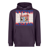 Plum 4th of july little miss America Heavyweight Hoodie - HRA Design Shop