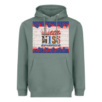 Sage 4th of july little miss America Heavyweight Hoodie - HRA Design Shop