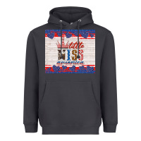 Smoke 4th of july little miss America Heavyweight Hoodie - HRA Design Shop