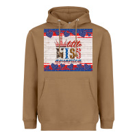 Toasted Coconut 4th of july little miss America Heavyweight Hoodie - HRA Design Shop