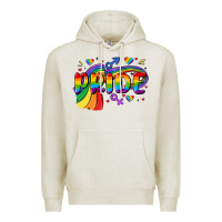 Oatmeal Heather pride Premium Hoodie - MaliasSmallBusiness