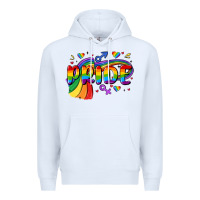 White pride Premium Hoodie - MaliasSmallBusiness