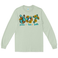 Matcha peace love faith Long Sleeve Tee - texasbilliewilder