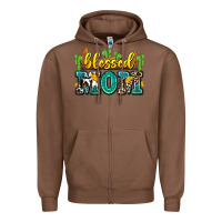 Chestnut blessed mom Zipper Hoodie - Zillion Design Studio