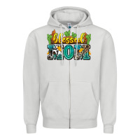 Dove Grey blessed mom Zipper Hoodie - Zillion Design Studio