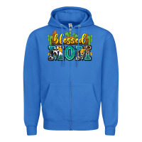True Royal blessed mom Zipper Hoodie - Zillion Design Studio