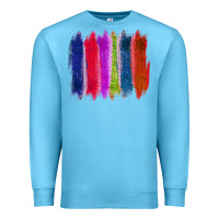 Ocean Blue Colored Jute Brush Strokes Premium Sweatshirt - Bettercallsaul